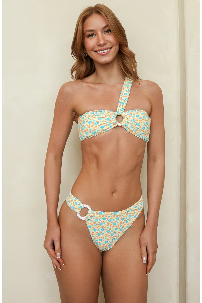 Horizon Bandeau Bikini Top, Main, color, Tropicana