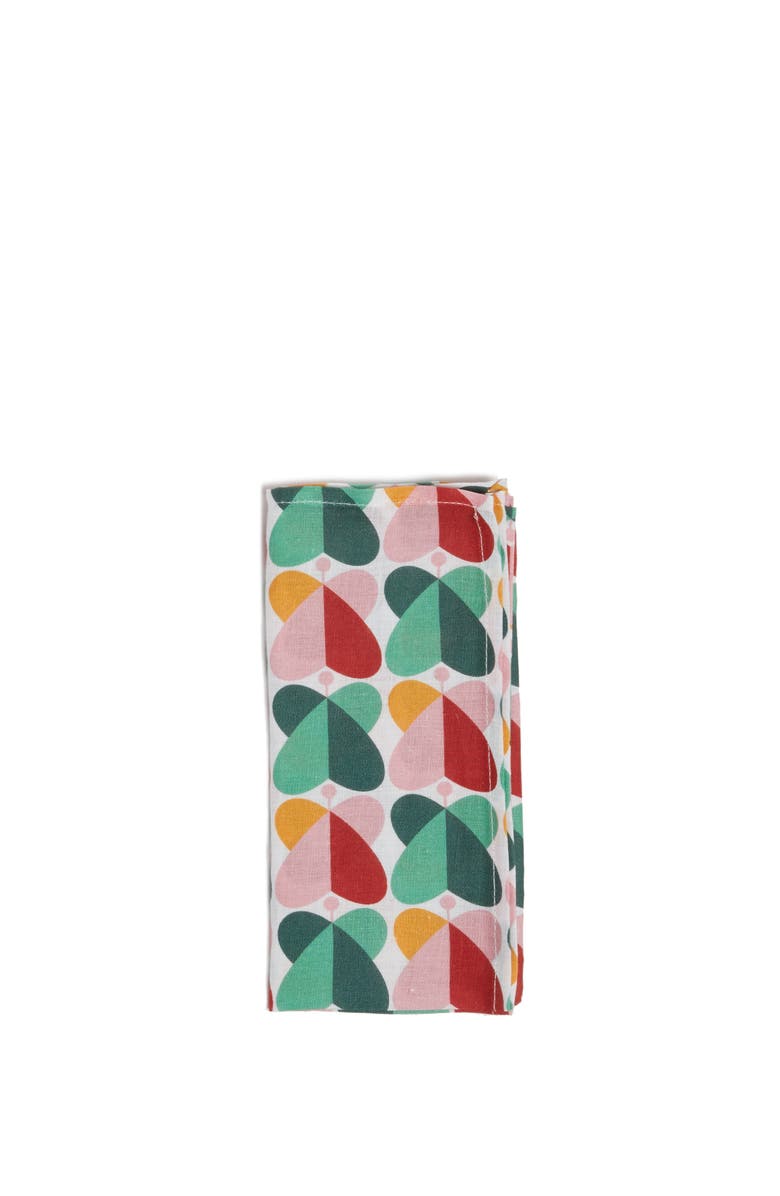 La DoubleJ Large Napkins Set Of 6 (45X45) Farfalle Multicolor, Main, color, Farfalle Multicolor