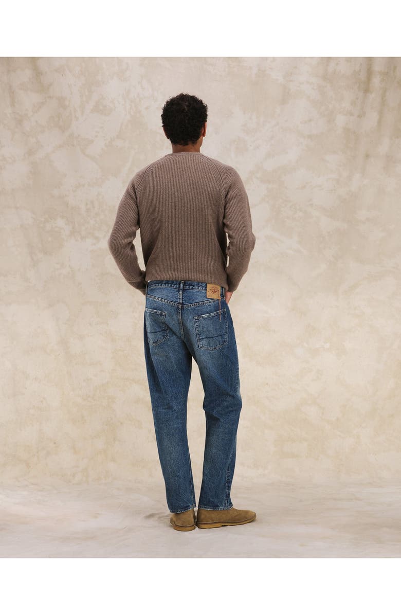 Fortela 992 Johnny 5-Pocket High-Waisted Custom Wash Denim, Alternate, color, D475