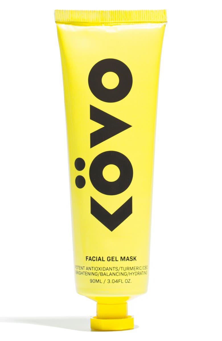 KOVO Essentials Tumeric + CBD Brighter Days Turmeric Gel Mask, Main, color, 