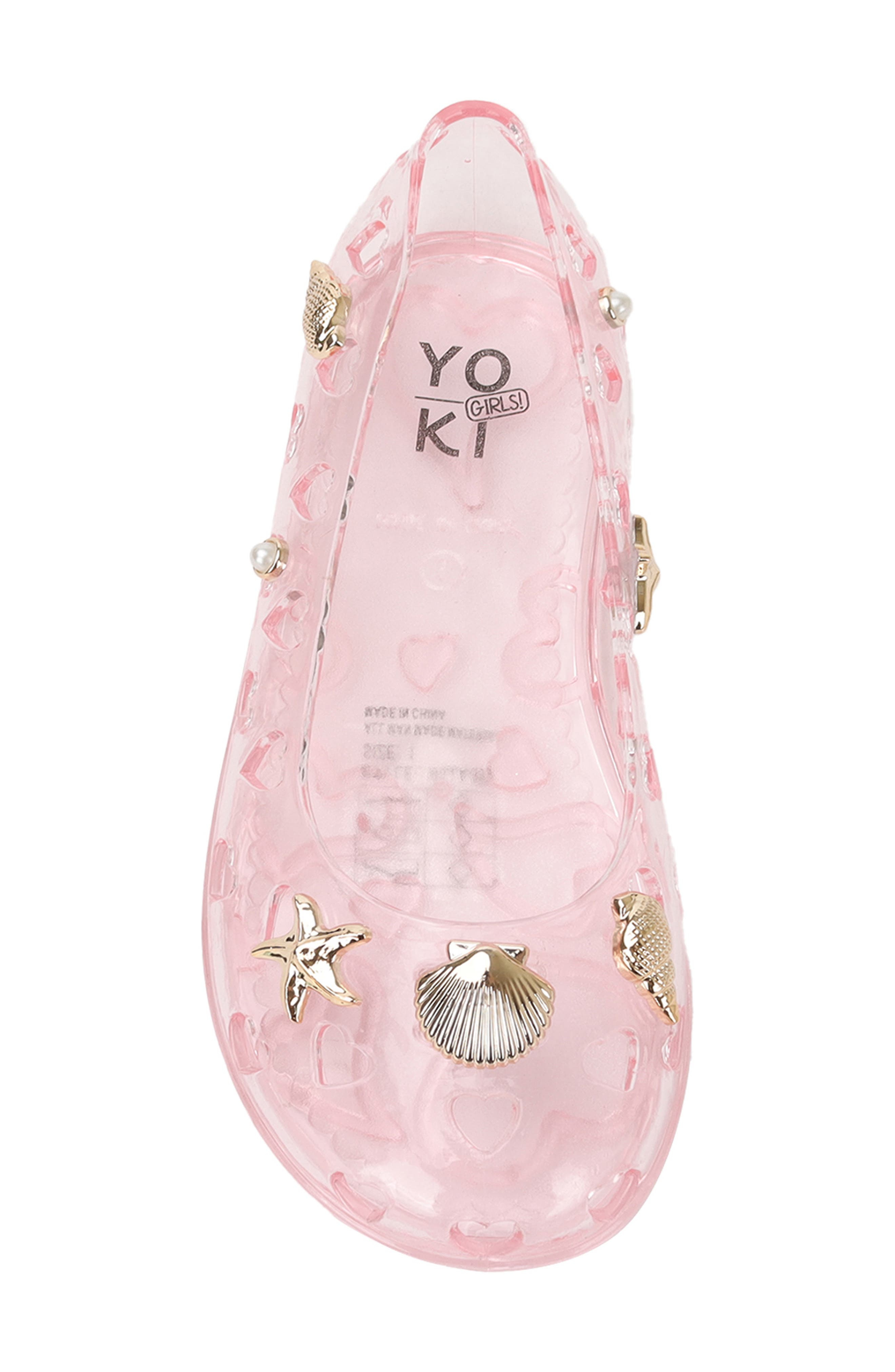 YOKI Kids' Sealife Jelly Flat, Alternate, color, Pink