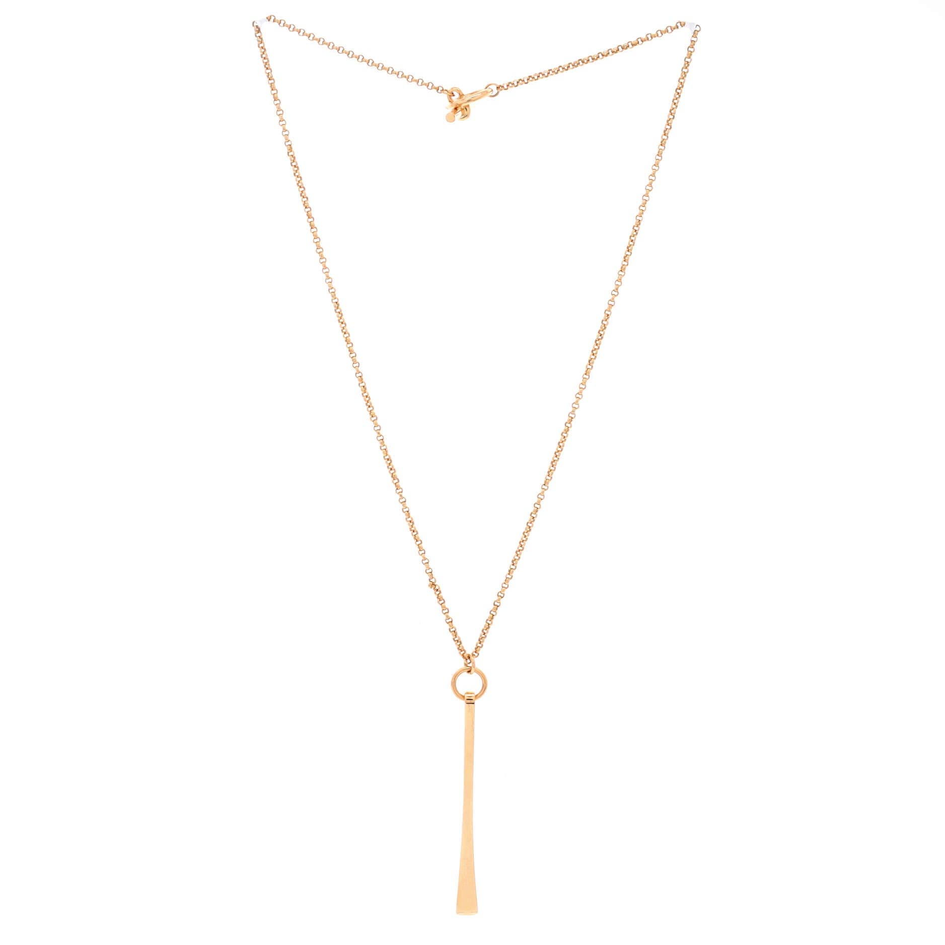 Clou De Forge Pendant Necklace 18K Rose Gold Large, Alternate, color, Metallic Gold