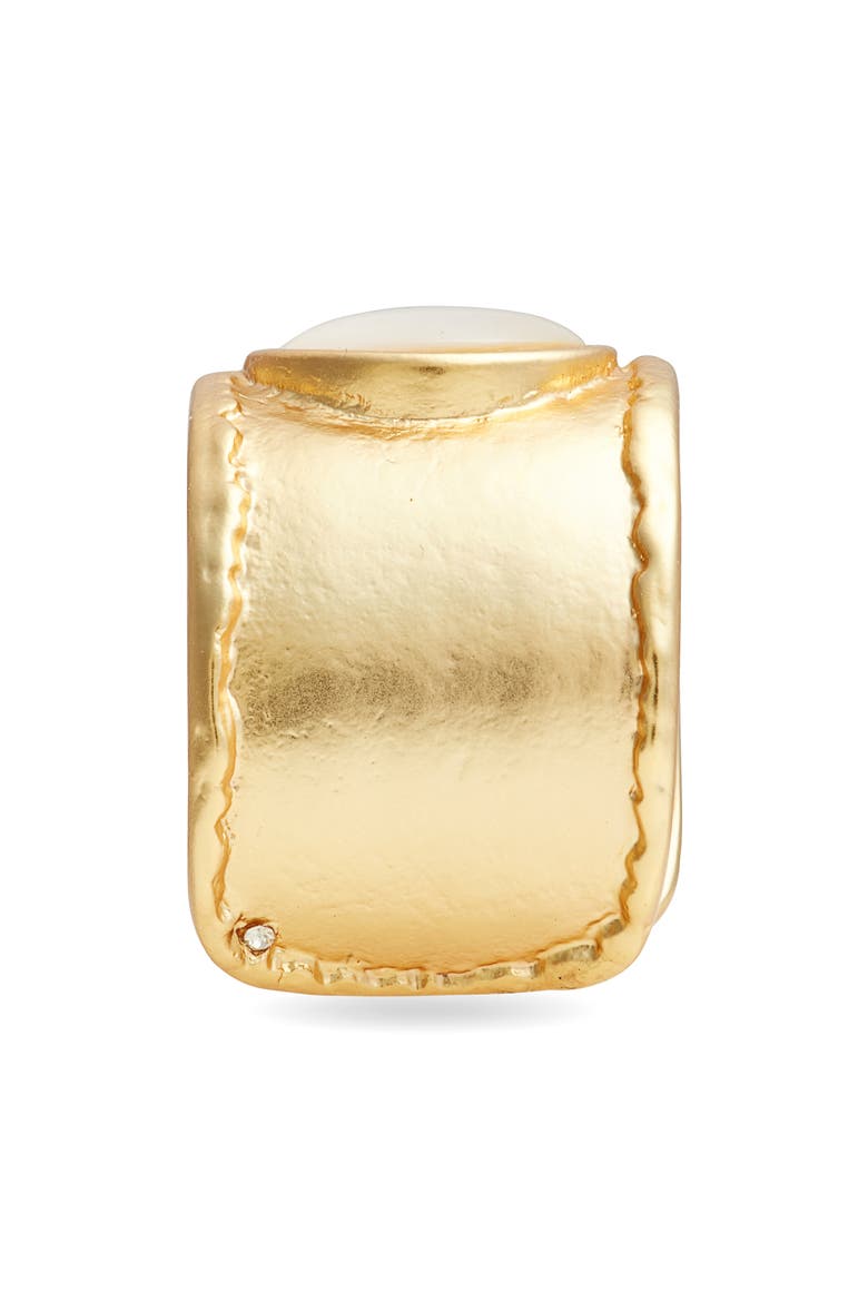 Hand Edge Cabochon Ring, Alternate, color, GOLD