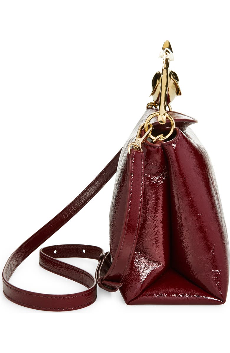 Erdem Medium Bloom Leather Handbag, Alternate, color,