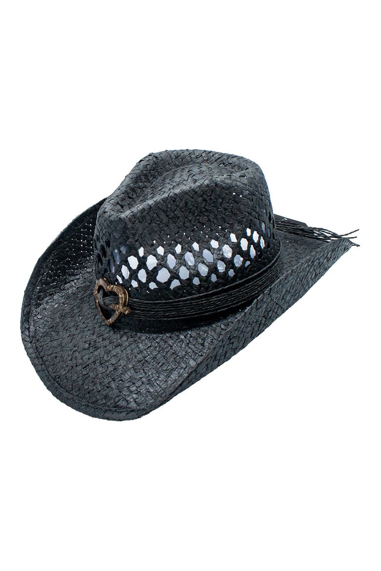Cupid Cowboy Hat, Main, color, BLACK