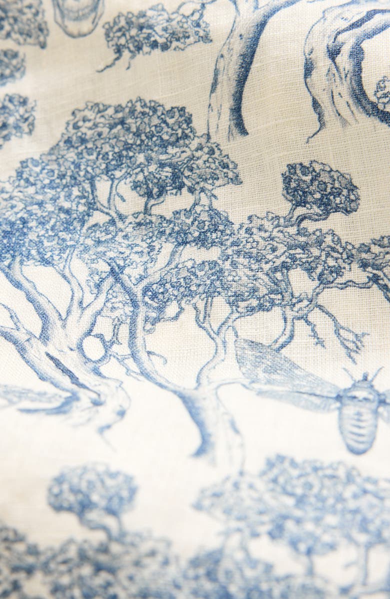 John Varvatos Ross Slim Fit Linen Button-Up Shirt, Alternate, color, Ivory