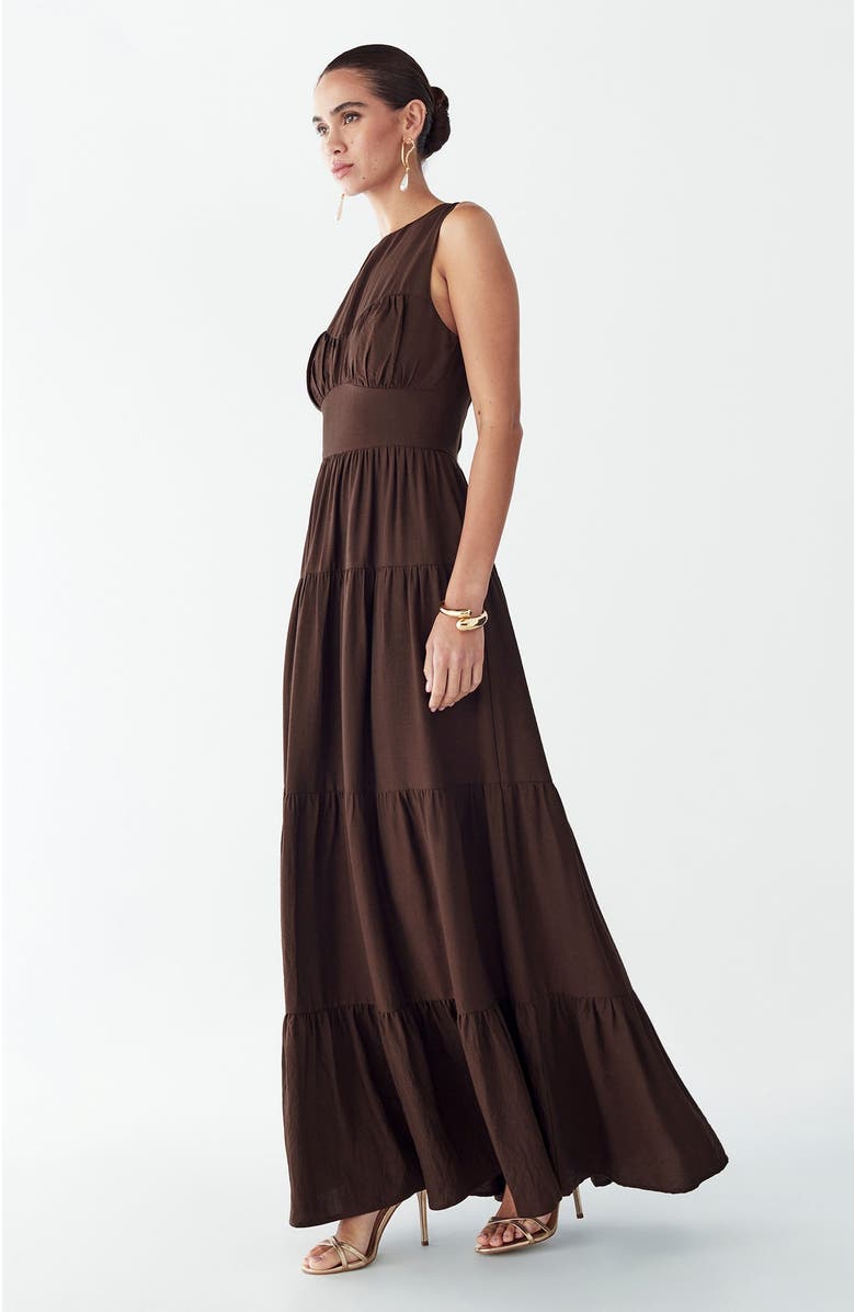 ST MRLO Elowyn Maxi Dress, Alternate, color, Chocolate