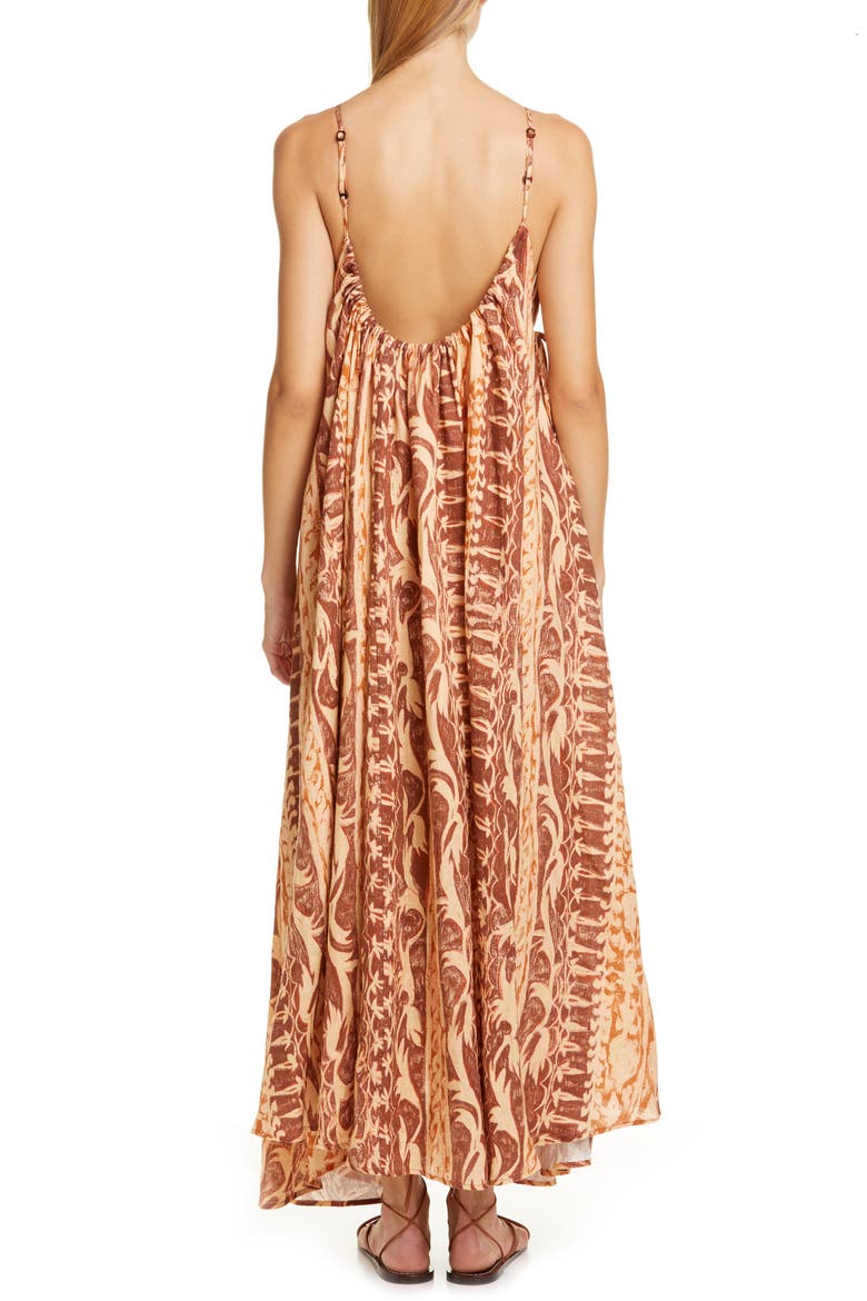 Agatha Linen Maxi Dress, Alternate, color, SPICE MULTI