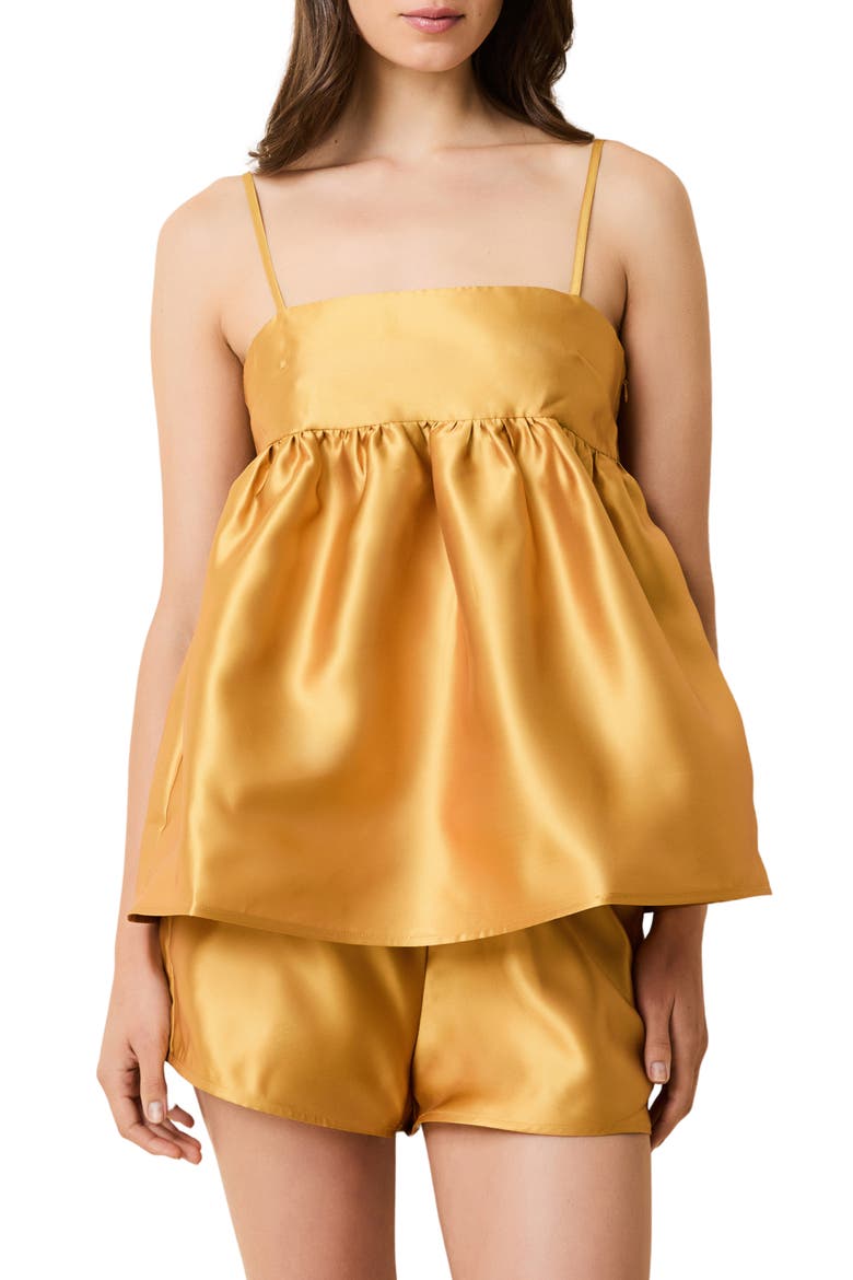 Yarden Satin Camisole, Main, color, OCHRE