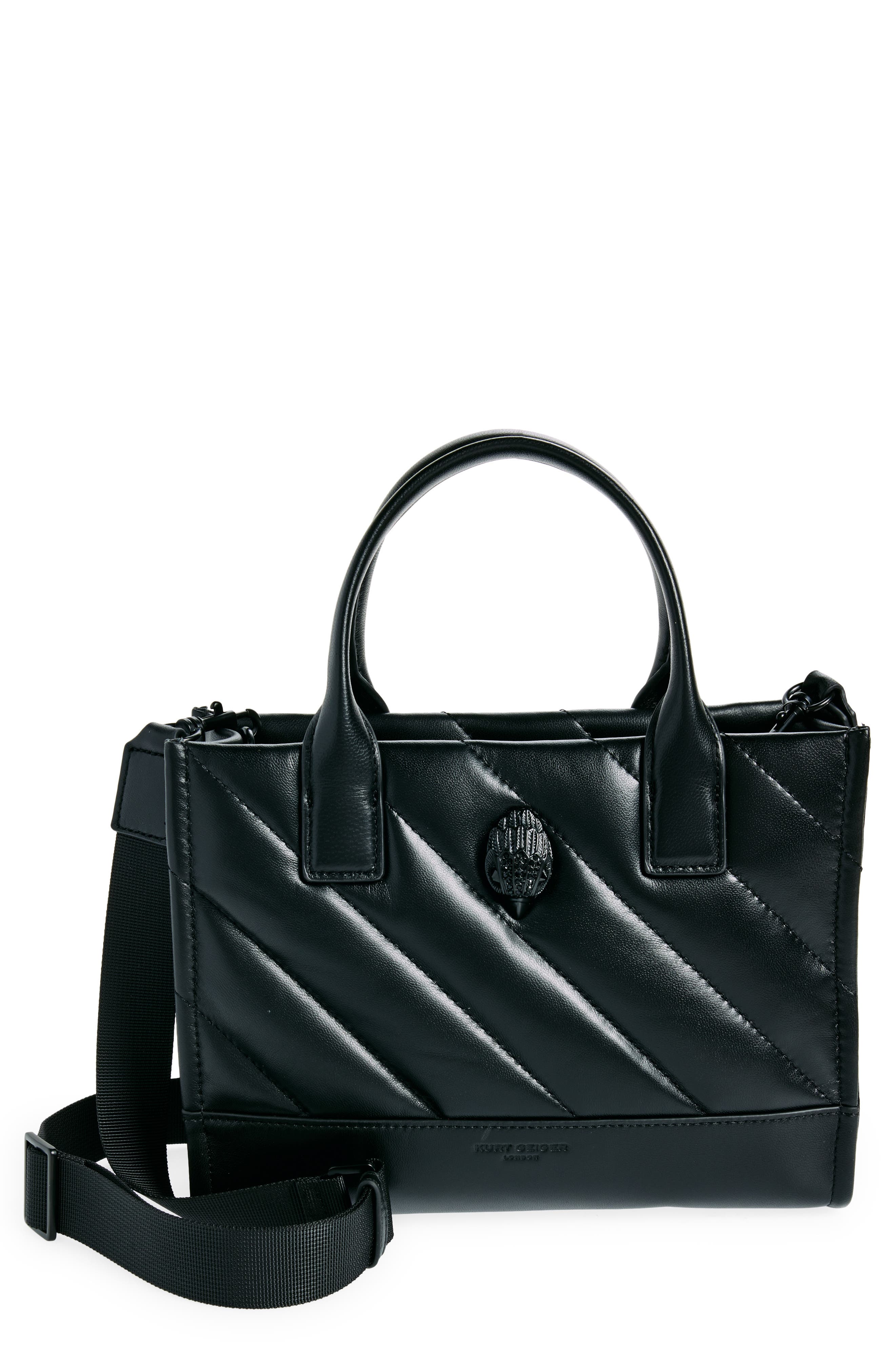 Kurt Geiger London Small Soho Quilted Leather Tote, Main, color, 