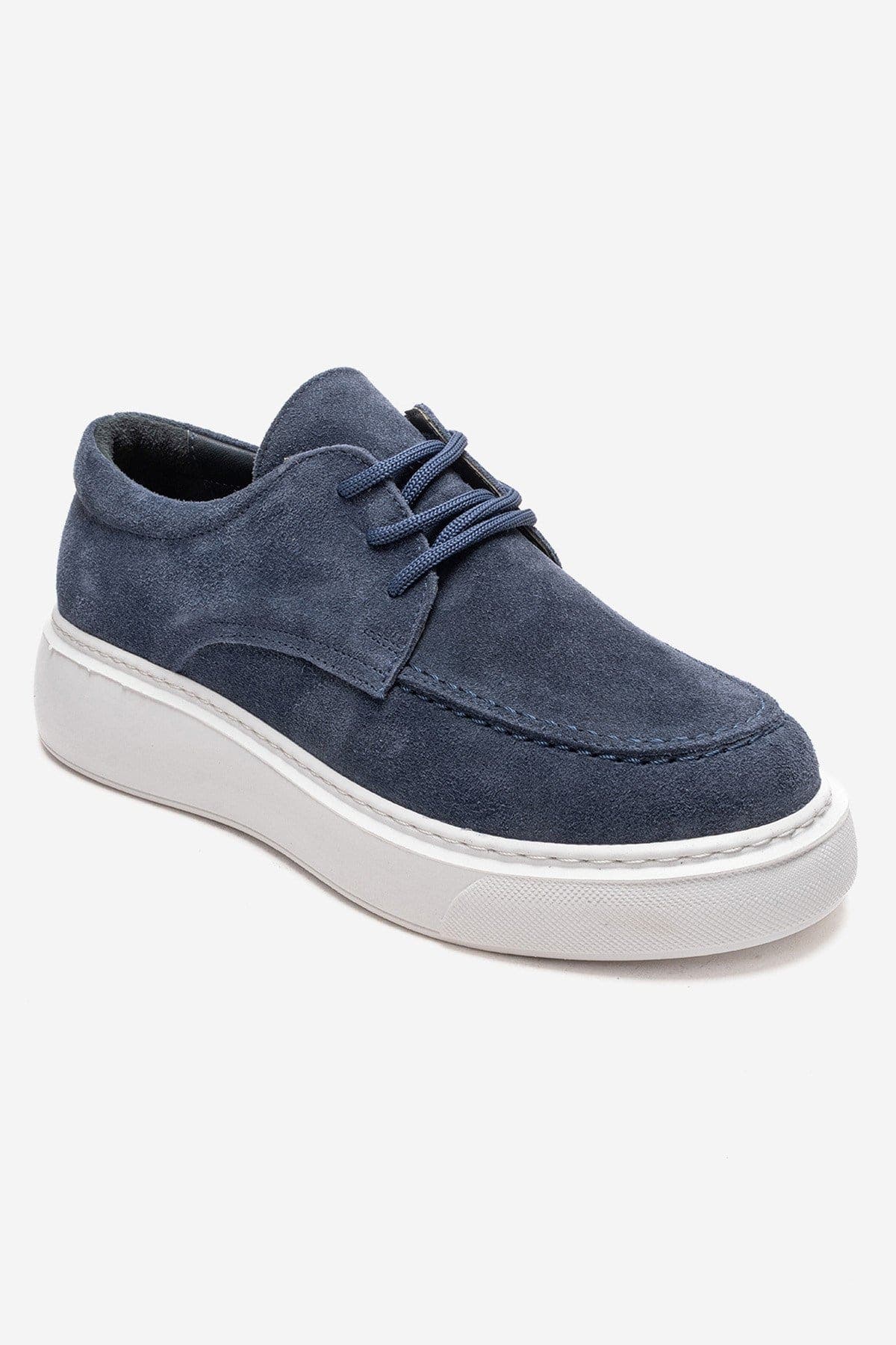 Mareon Leather Lace Up Sneaker, Alternate, color, Blue Suede