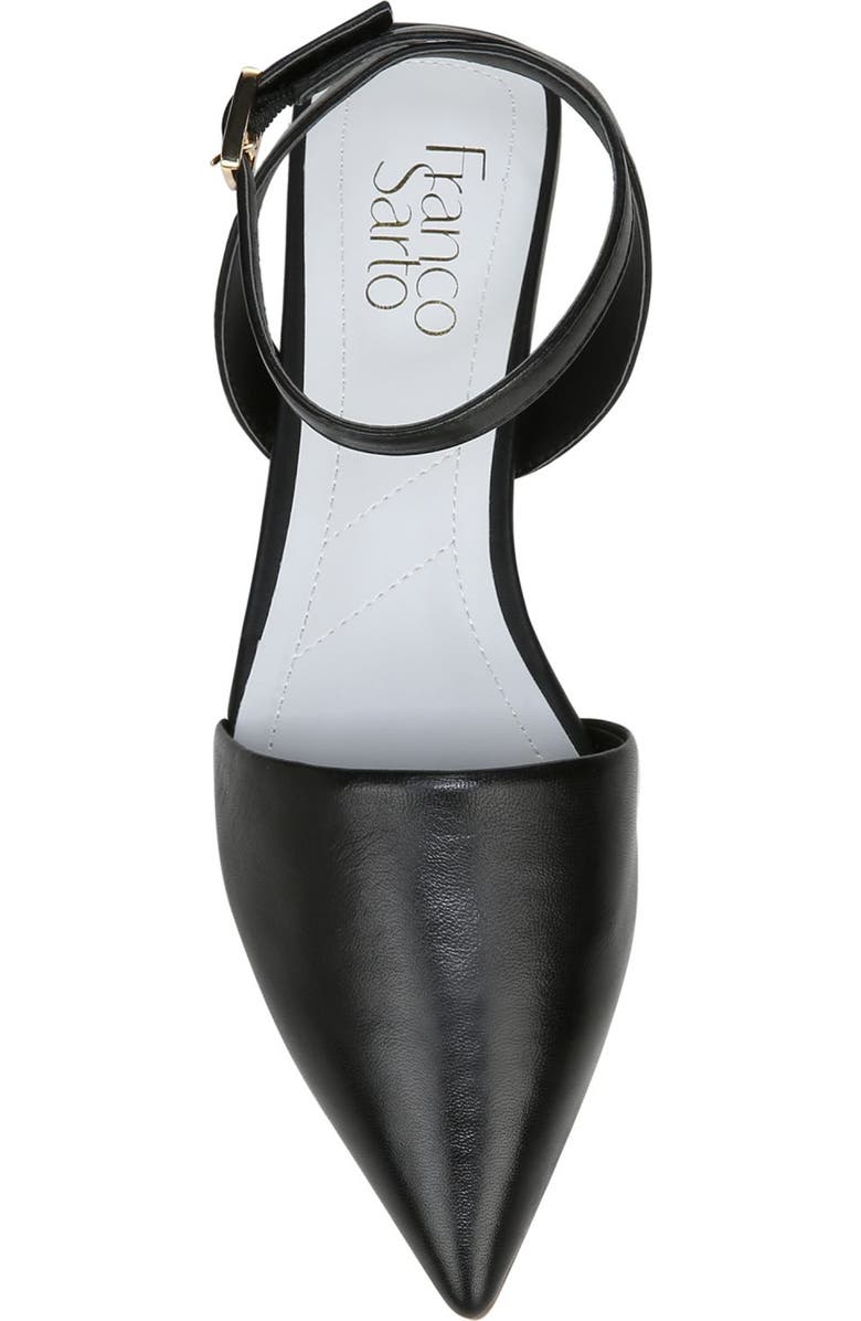 Franco Sarto Cira Pointed Toe Ankle Strap Flat, Alternate, color,