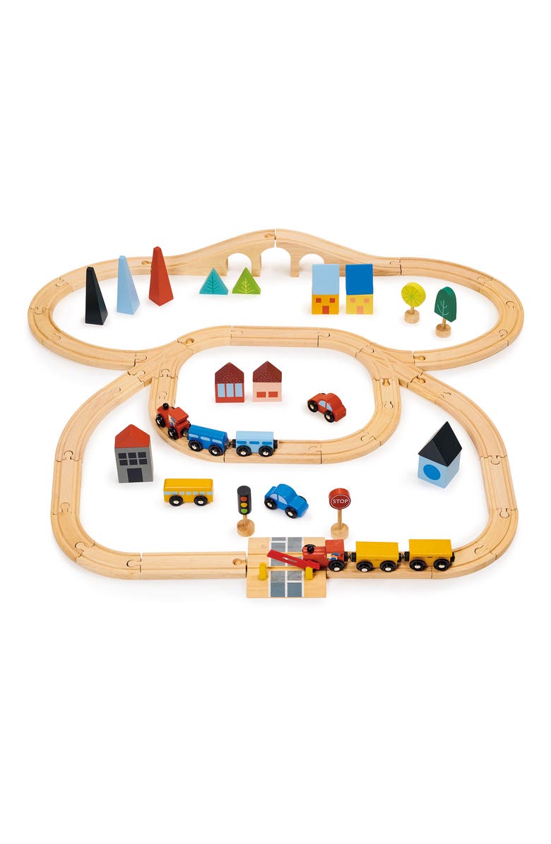 Mentari Town Train Set, Main, color, Multi-Color