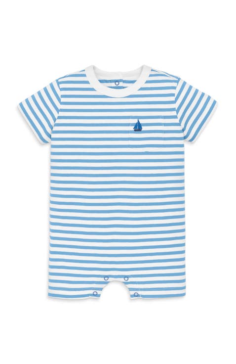 Baby Embroidered Stripe Pocket Shortie