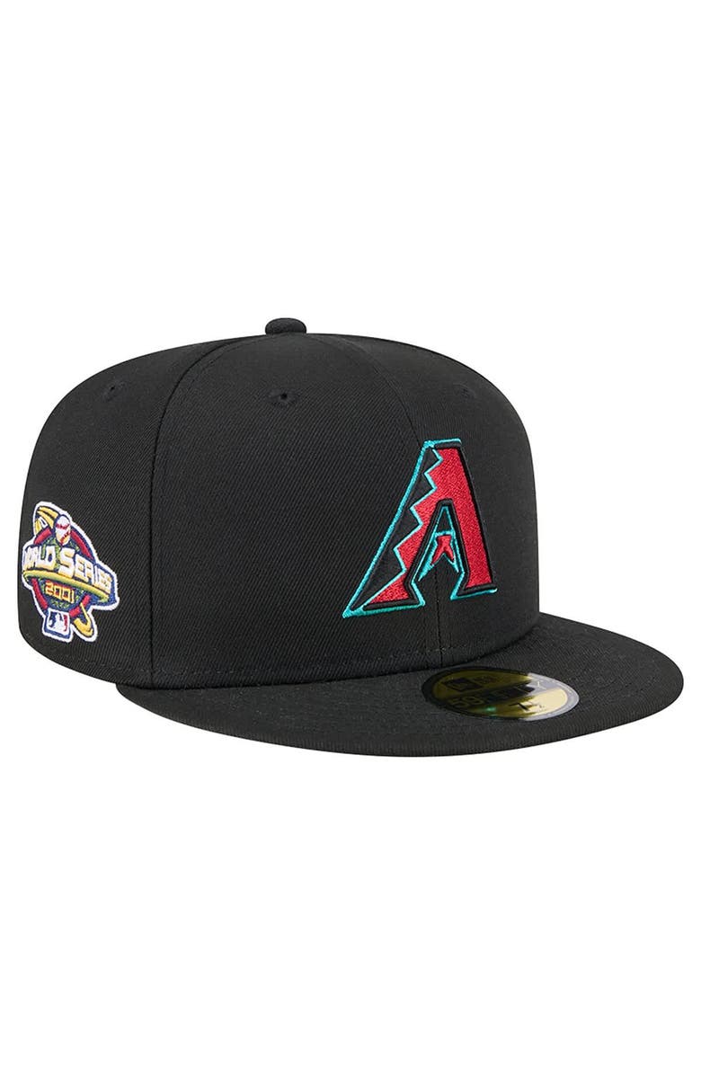 New Era Men
s New Era Black Arizona Diamondbacks    2001 World Series Team Color 59FIFTY Fitted Hat, Main, color, Black
