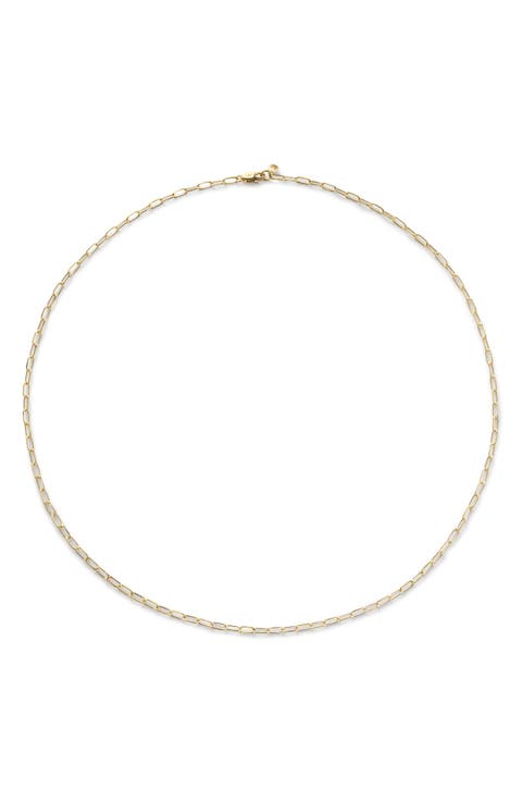 Mini Paper Clip Chain Necklace (Online Trunk Show)