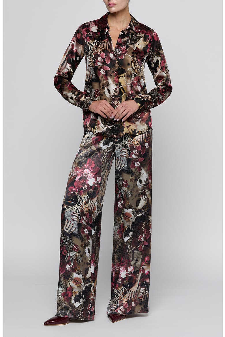 Tyler Silk Shirt, Alternate, color, BURGUNDY MT LUX COLLAGE