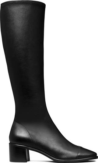 Cap Toe Knee High Boot