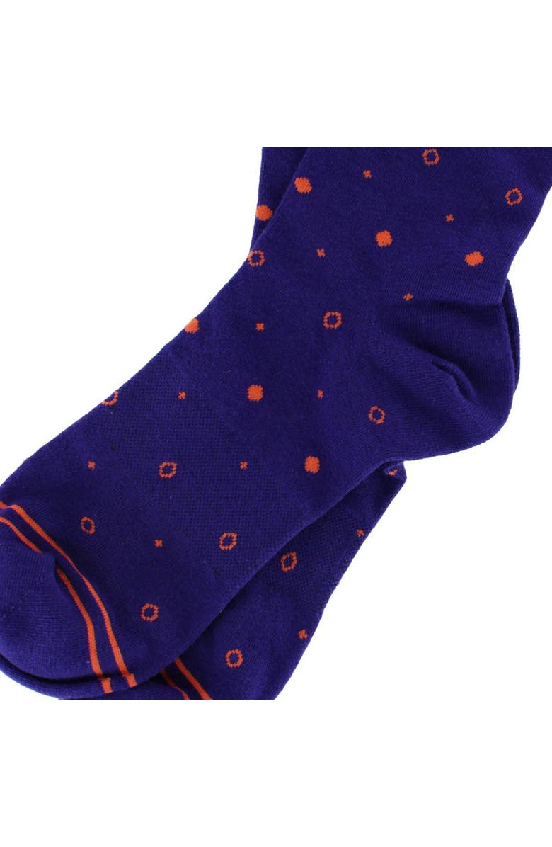 DeadSoxy Men's Birdseye Mid-Calf Premium Novelty Dress Socks, Alternate, color, Purple