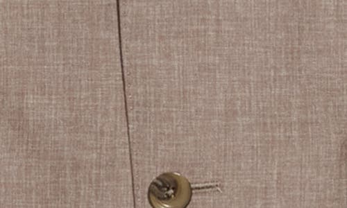 Jack Victor Mason Slub Wool Suit In Brown