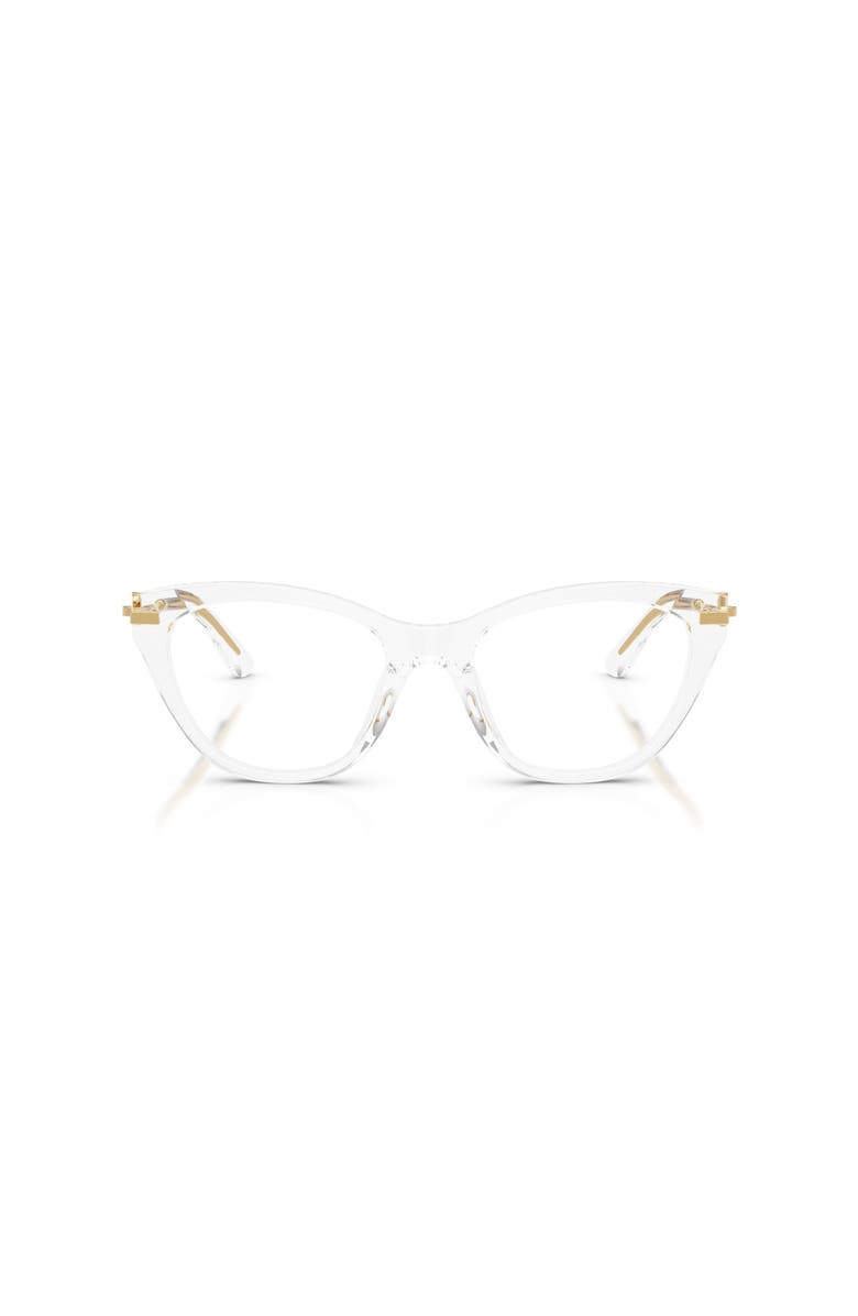 Dolce&Gabbana 51mm Butterfly optical glasses, Alternate, color, Transparent