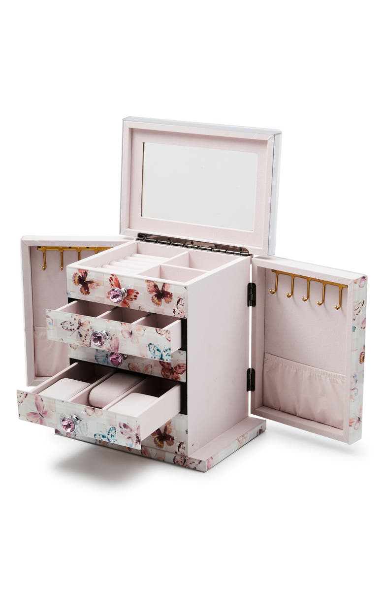 MACKENZIE CHILDS Eternity Rosy Check Jewelry Armoire, Alternate, color, White