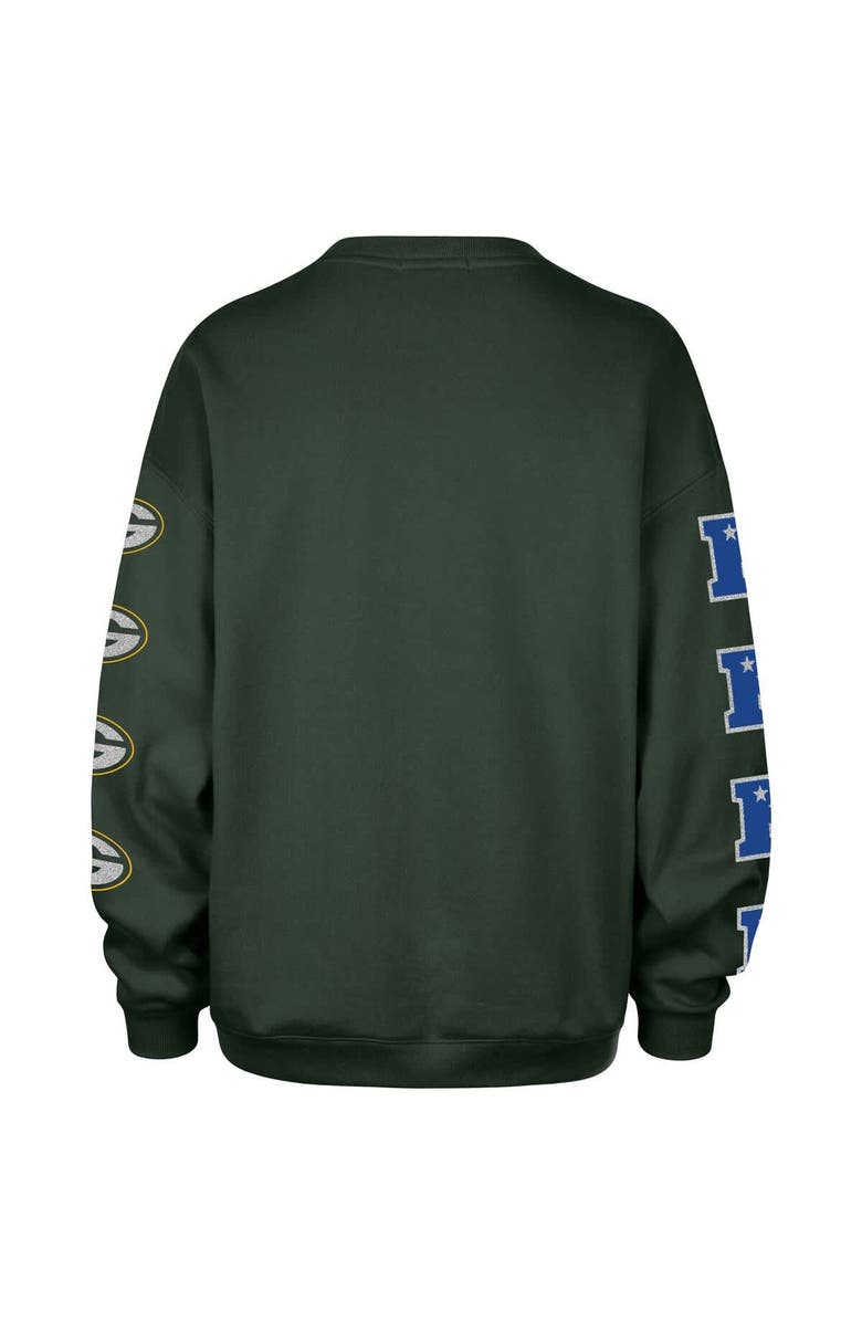 '47 Women's '47  Green Green Bay Packers Go Big Oversized Pullover Sweatshirt, Alternate, color, Green