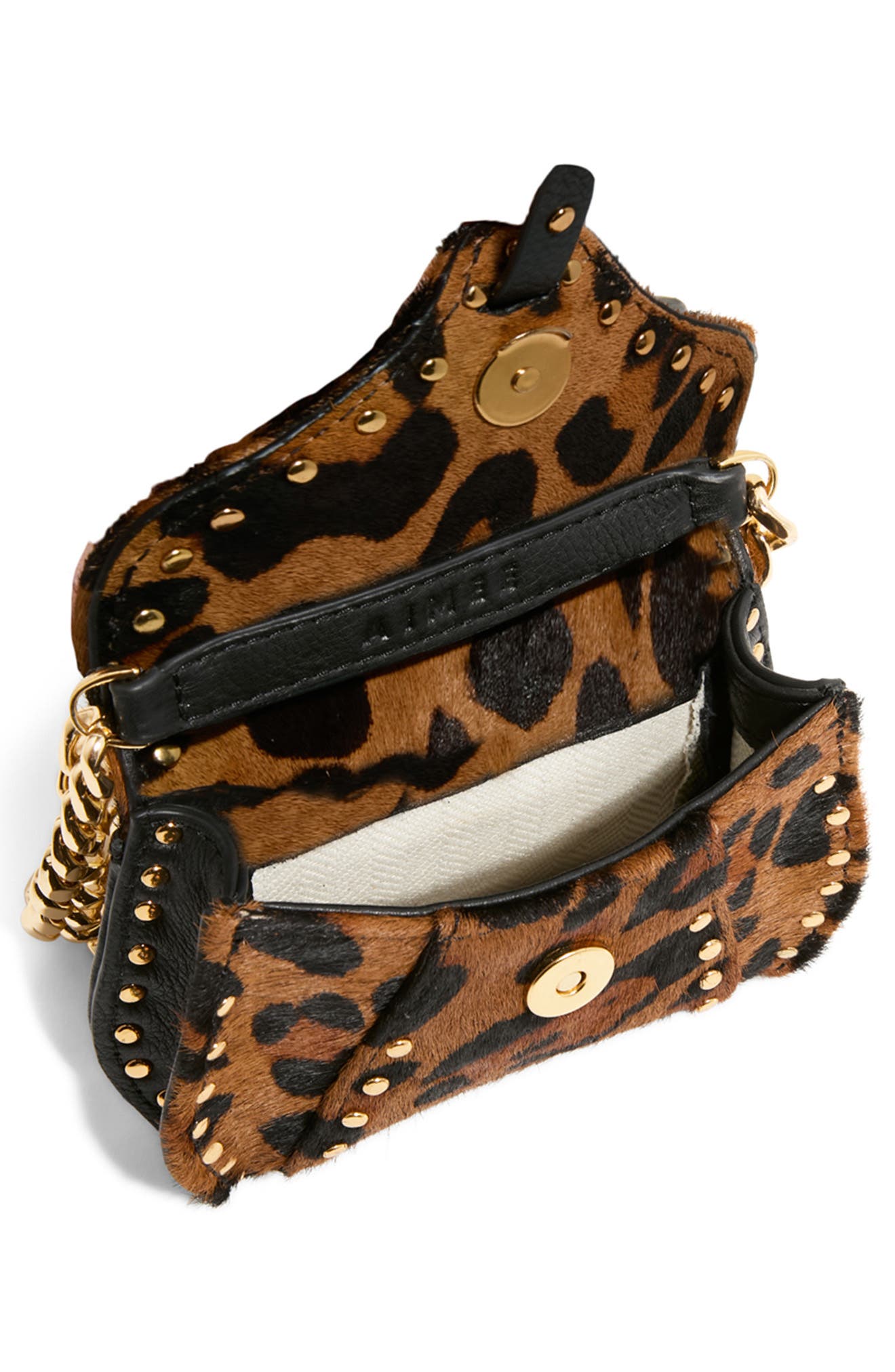 AIMEE Micro Amour Novelty Genuine Calf Hair Crossbody Bag, Alternate, color, 