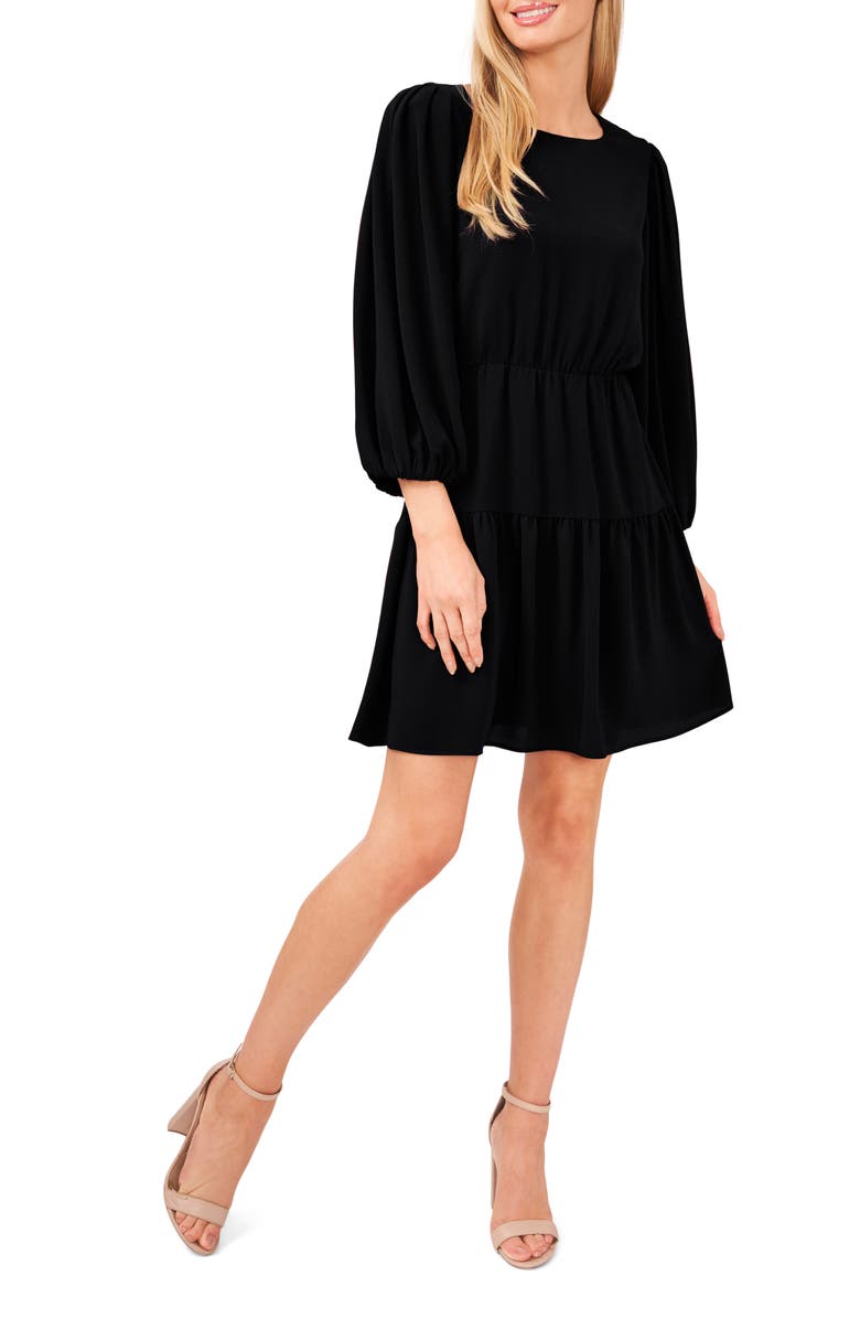 CeCe Ruffle Puff Sleeve Dress, Main, color, 