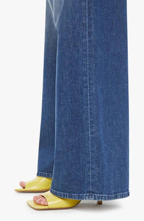 Mother The Twister Sneak High Waist Flared Wide Leg Jeans In Cannonball