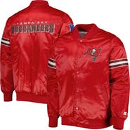 STARTER Men's Starter Red Tampa Bay Buccaneers The Pick and Roll Full-Snap Jacket