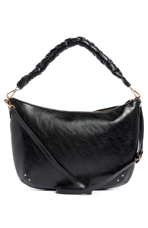 Rebecca Minkoff Eldridge Braided Handle Shoulder Bag In Black