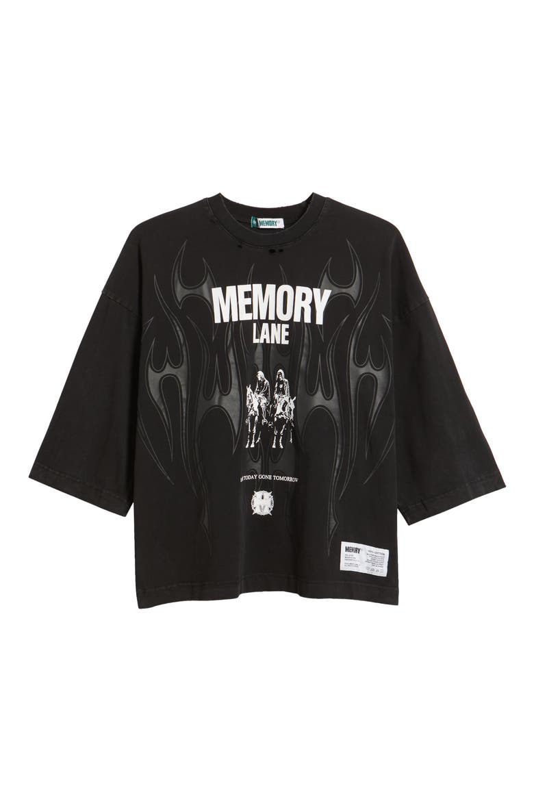 Storm Riders Oversize Cotton Jersey Graphic T-Shirt, Alternate, color, BLACK