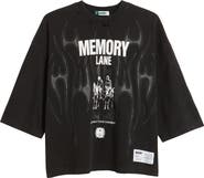MEMORY LANE Storm Riders Oversize Cotton Jersey Graphic T-Shirt