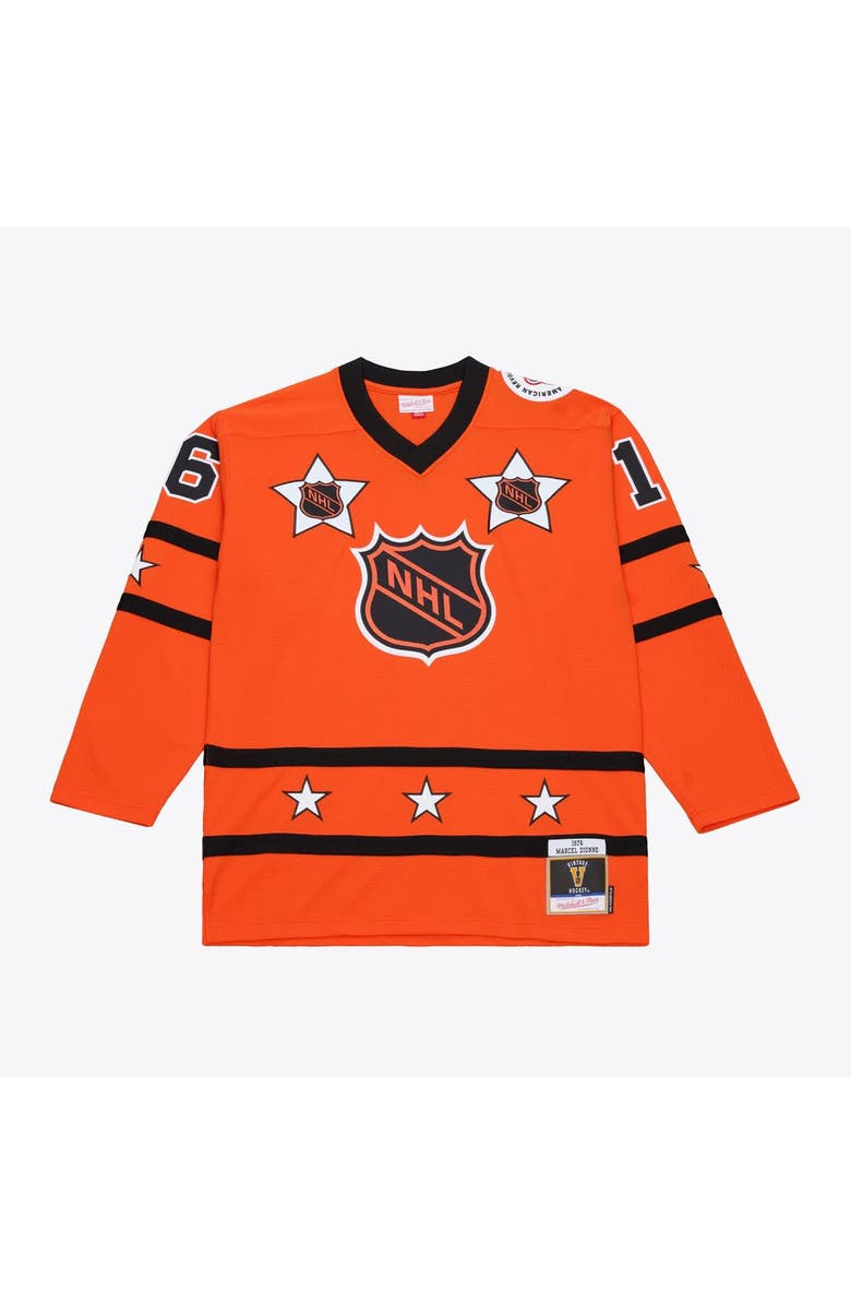 Mitchell & Ness Men's Mitchell & Ness Marcel Dionne Orange 1976 NHL All-Star Game Power Play Jersey, Main, color, Orange
