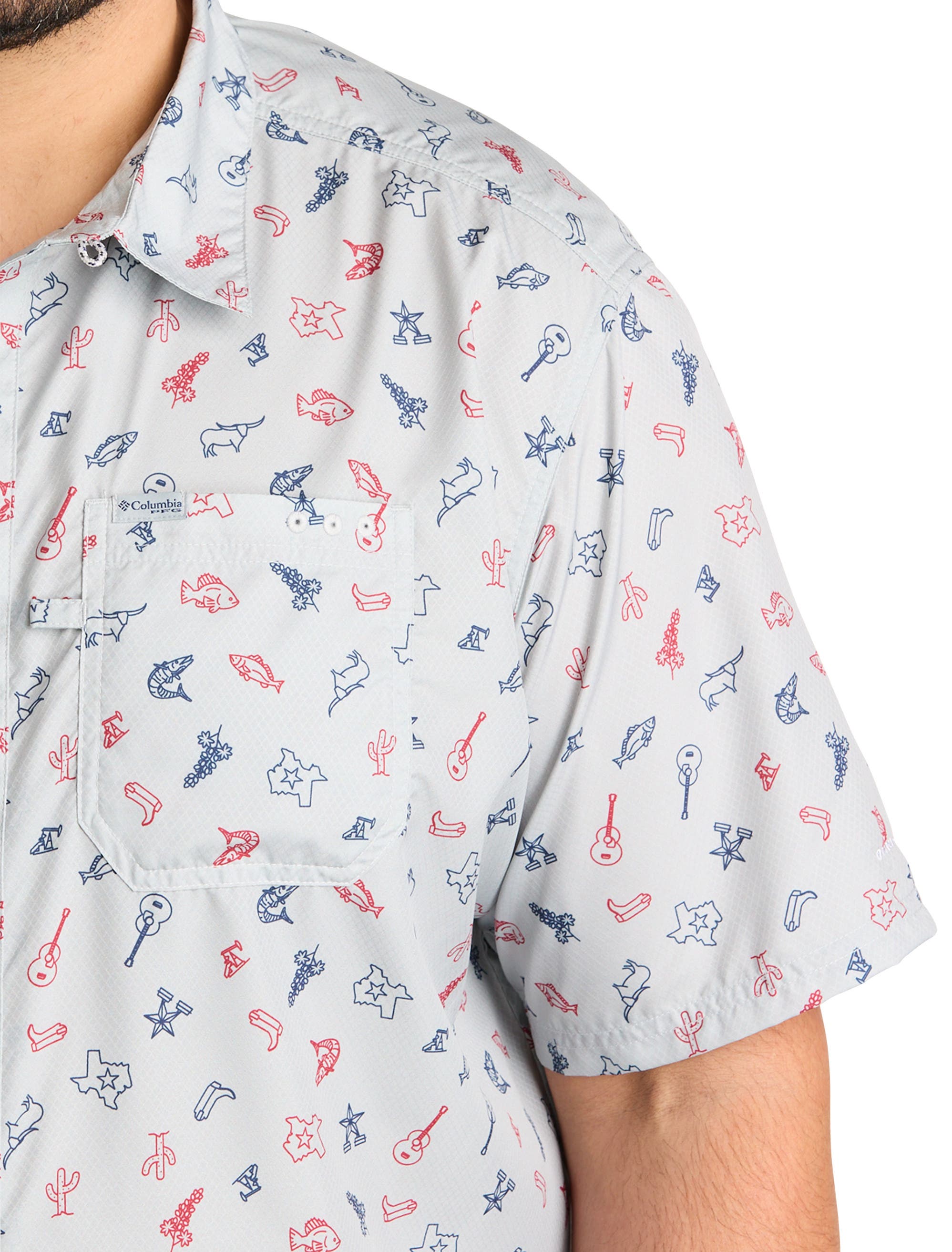 Big & Tall PFG Super Slack Tecas Sport Shirt - image 2
