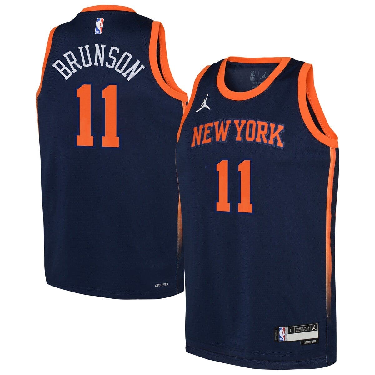 Youth Jordan Brand Jalen Brunson Navy New York Knicks Swingman