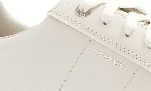 Frankie4 Jackie V Leather Sneaker In White/silver