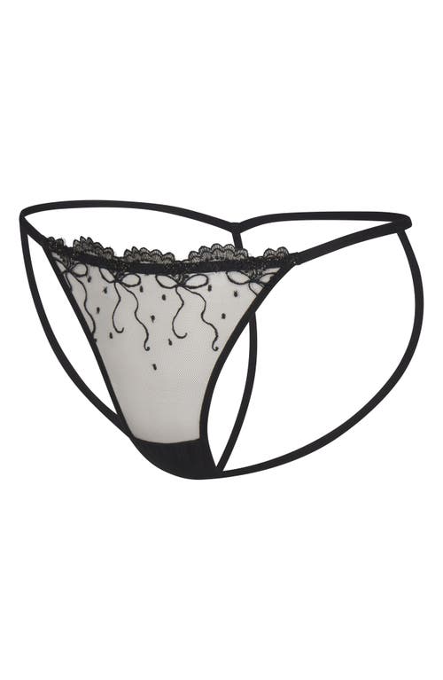Savage X Fenty Loveline G-string In Black Caviar