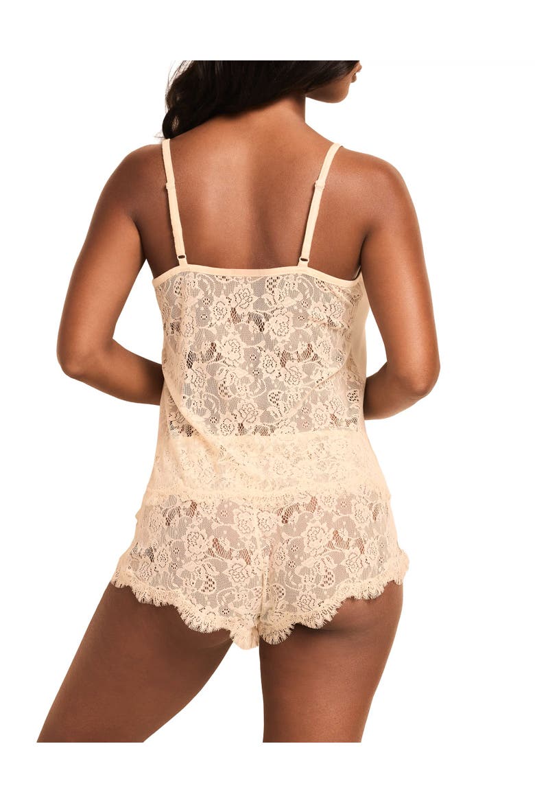 Regin Cami & Shorts Set Lingerie, Alternate, color, Light beige