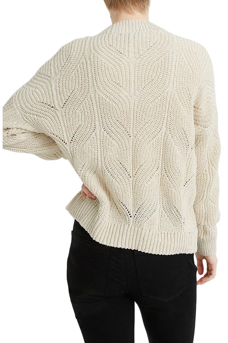 Hillview Cardigan Sweater, Alternate, color, ANTIQUE CREAM