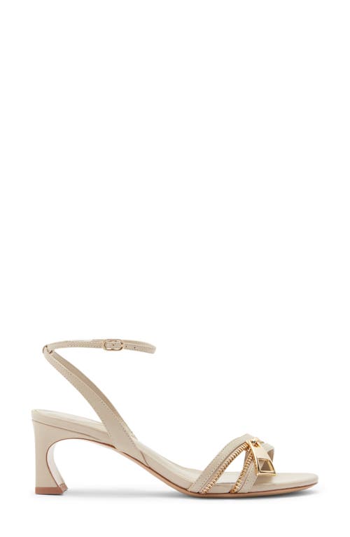 Alexandre Birman Zipper Ankle Strap Sandal In Multi