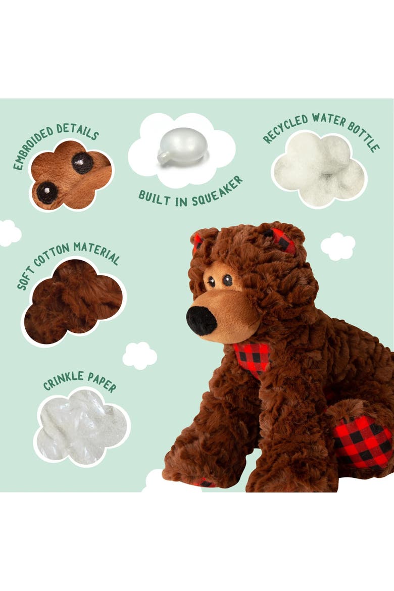 Plush Dog Toy, Alternate, color, Brown