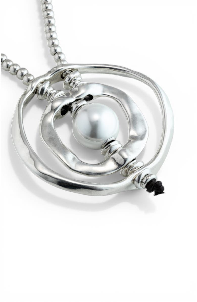 UNODE50 Pearl Drop Pendant, Alternate, color, Silver