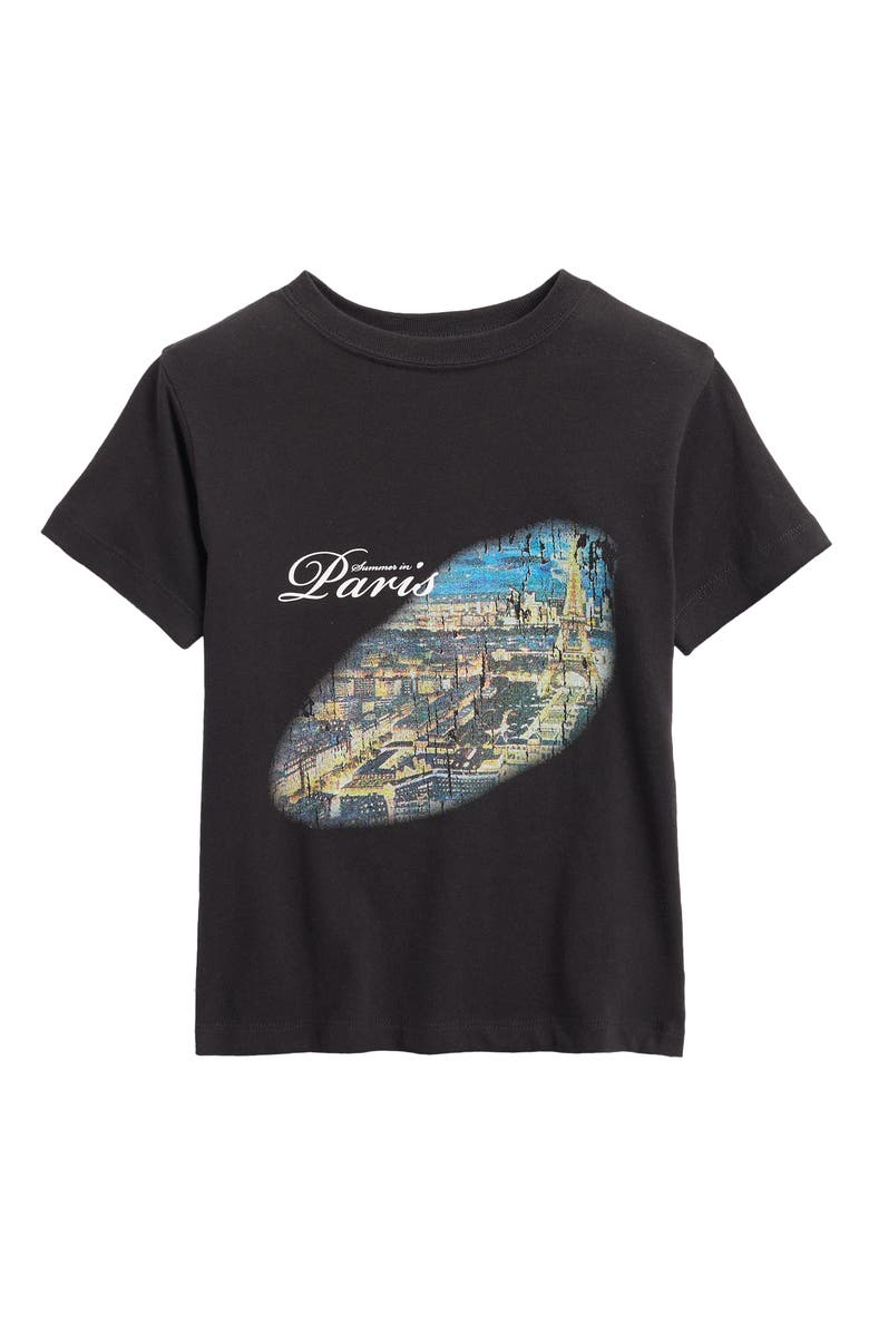 PacSun Kids' Paris Premium Cotton Graphic T-Shirt, Main, color, Black