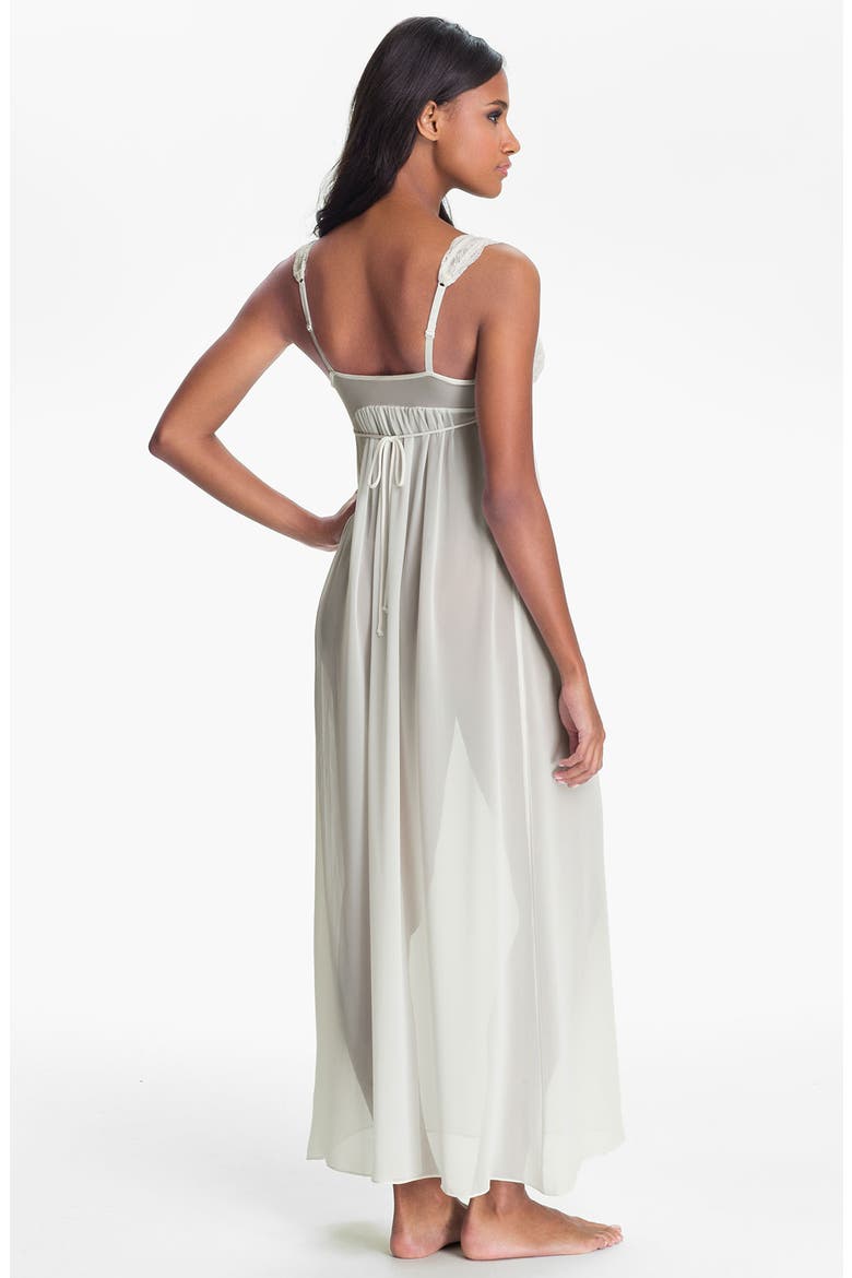 'Pearls & Lace' Nightgown, Alternate, color, IVORY