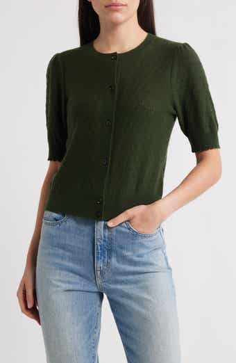 FRAME The Pointelle Wool & Cashmere Cardigan