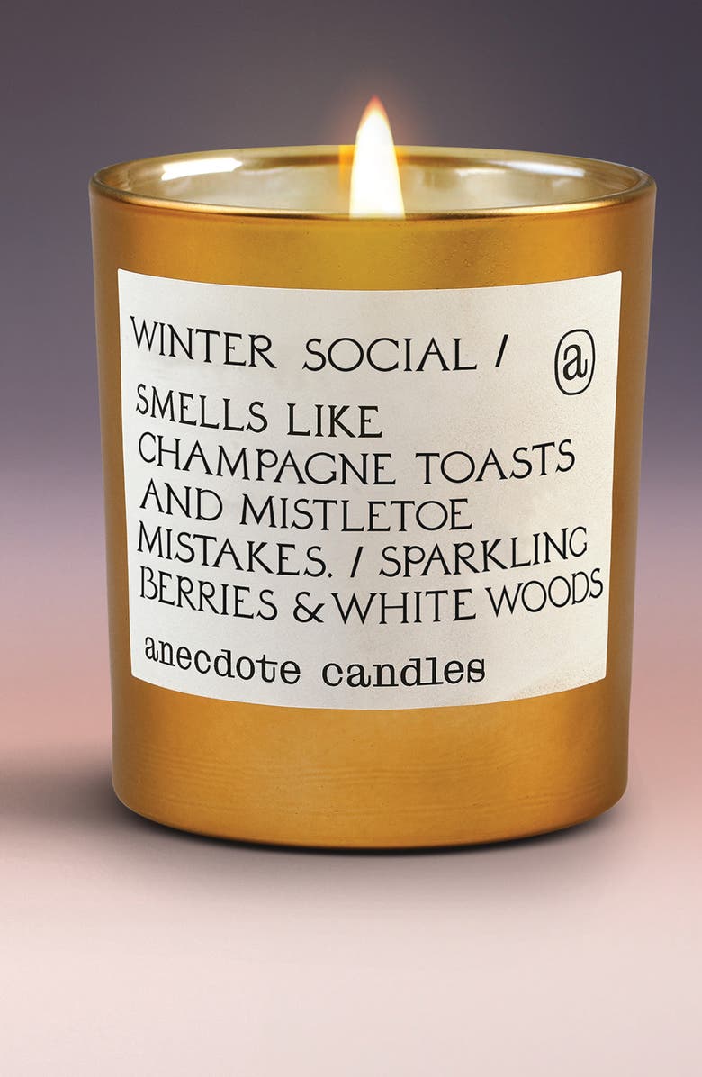 ANECDOTE CANDLES Winter Social Candle, Alternate, color, Gold
