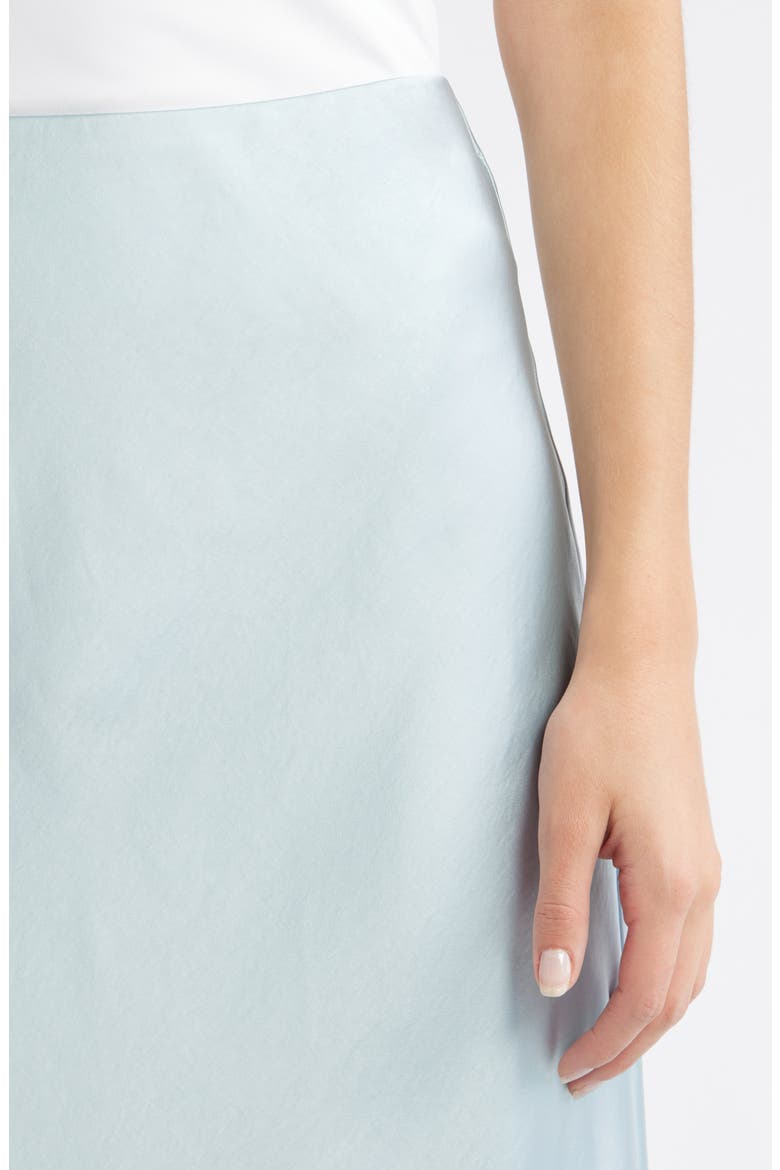 Satin Maxi Skirt, Alternate, color, BLUE CLOUD