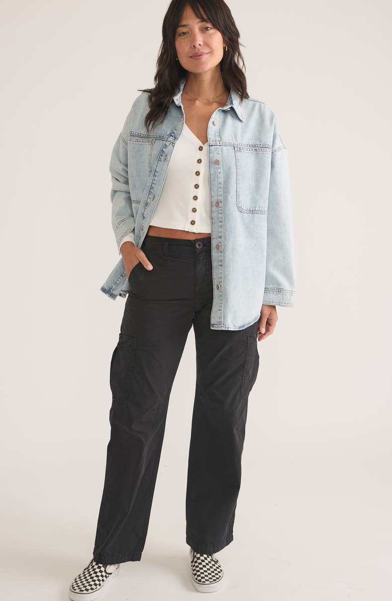 Marine Layer Jo Wide Leg Utility Cargo Pants, Alternate, color, 